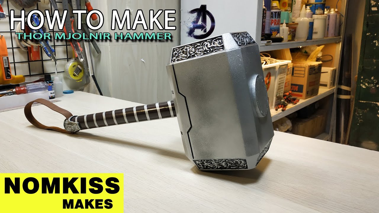 How to make Thor's Mjolnir Hammer with foam board