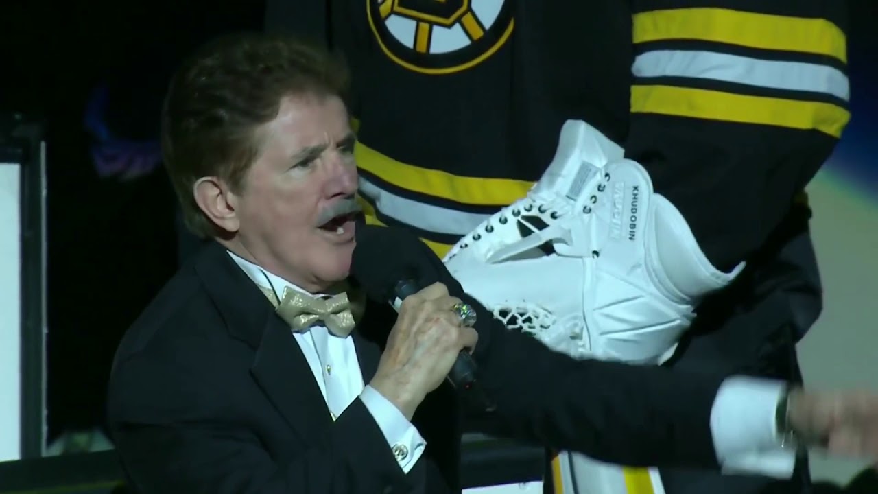 Rene Rancourt Last Regular Season National Anthem For The Boston Bruins And Ceremonial Puck Drop