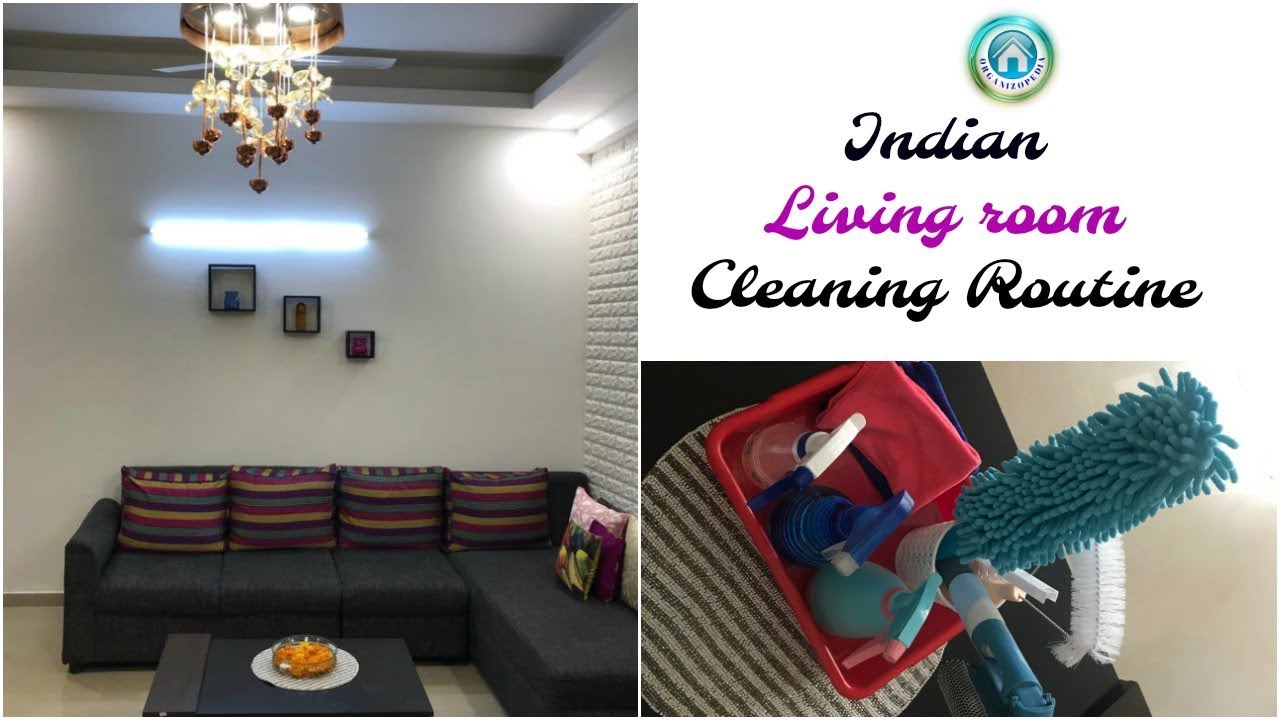 Indian Living Room Cleaning Routine | Organizopedia