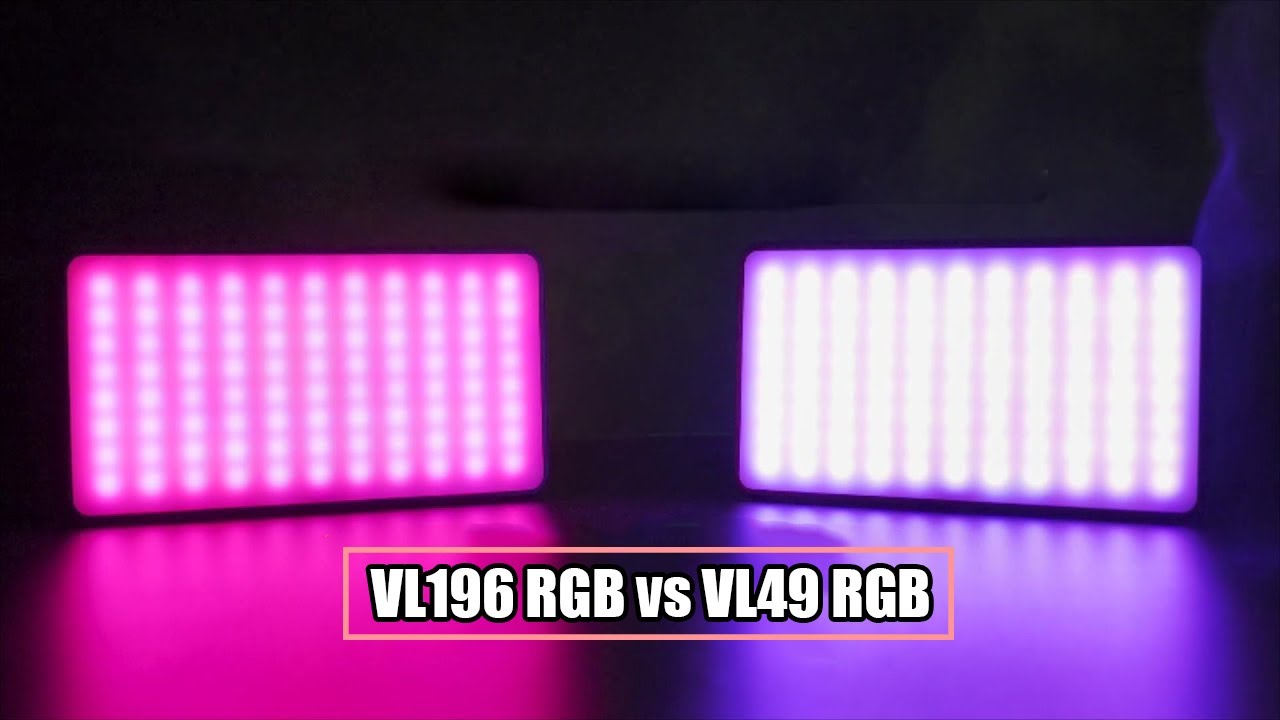 Por&oacute;wnanie lamp ledowych Ulanzi VL 49 RGB oraz VL 196 RGB