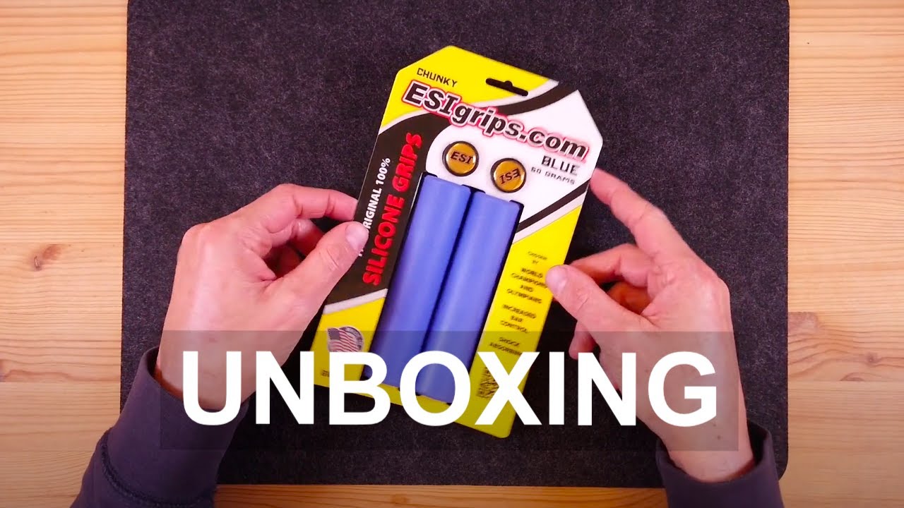 ESI Chunky Silicone Grips Blue UNBOXING