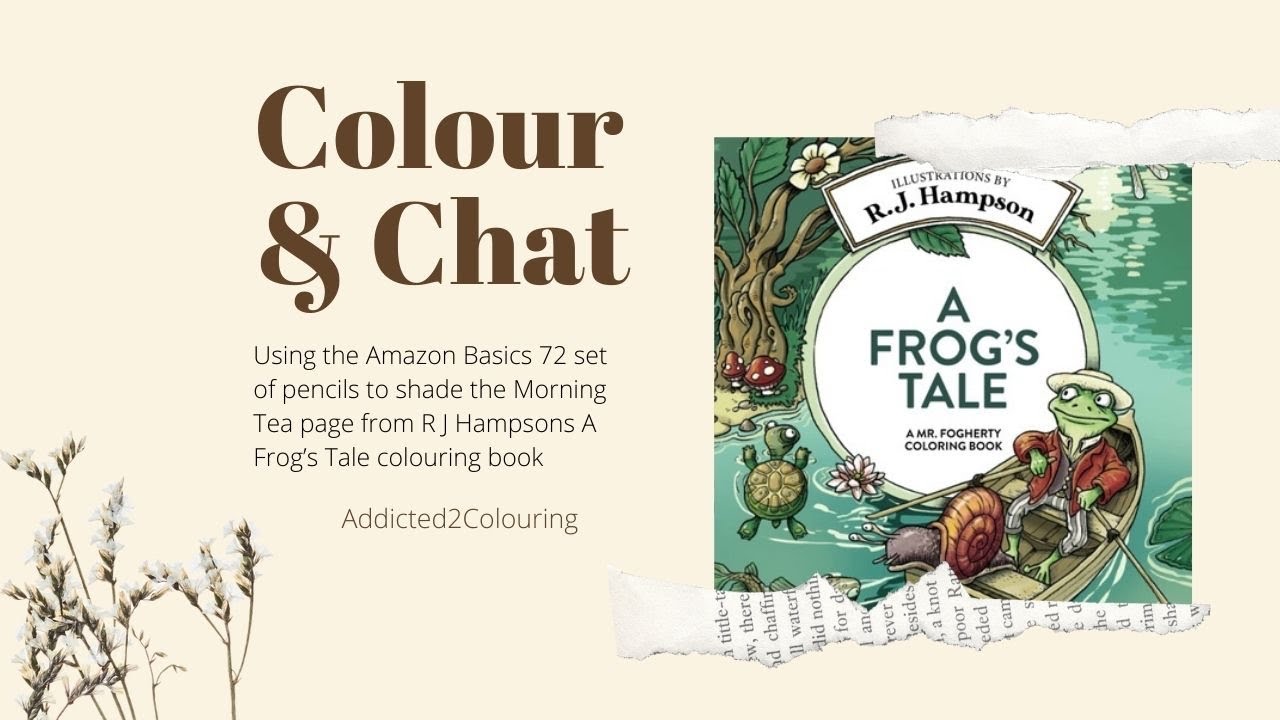 Colour and Chat - Shading Mr Fogerty with Amazon Basic Pencils