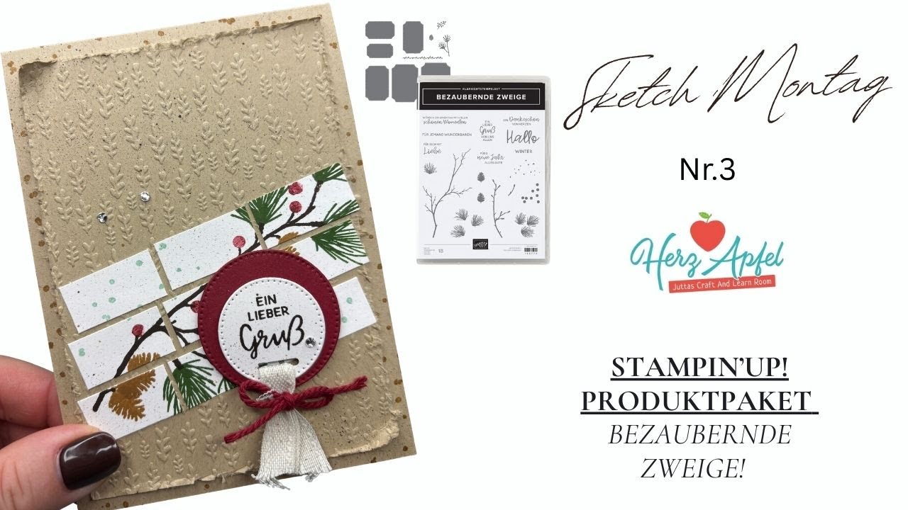 Stampin’ Up! Sketch Montag: Bezaubernde Zweige - Livestream für Anfänger & Fortgeschrittene