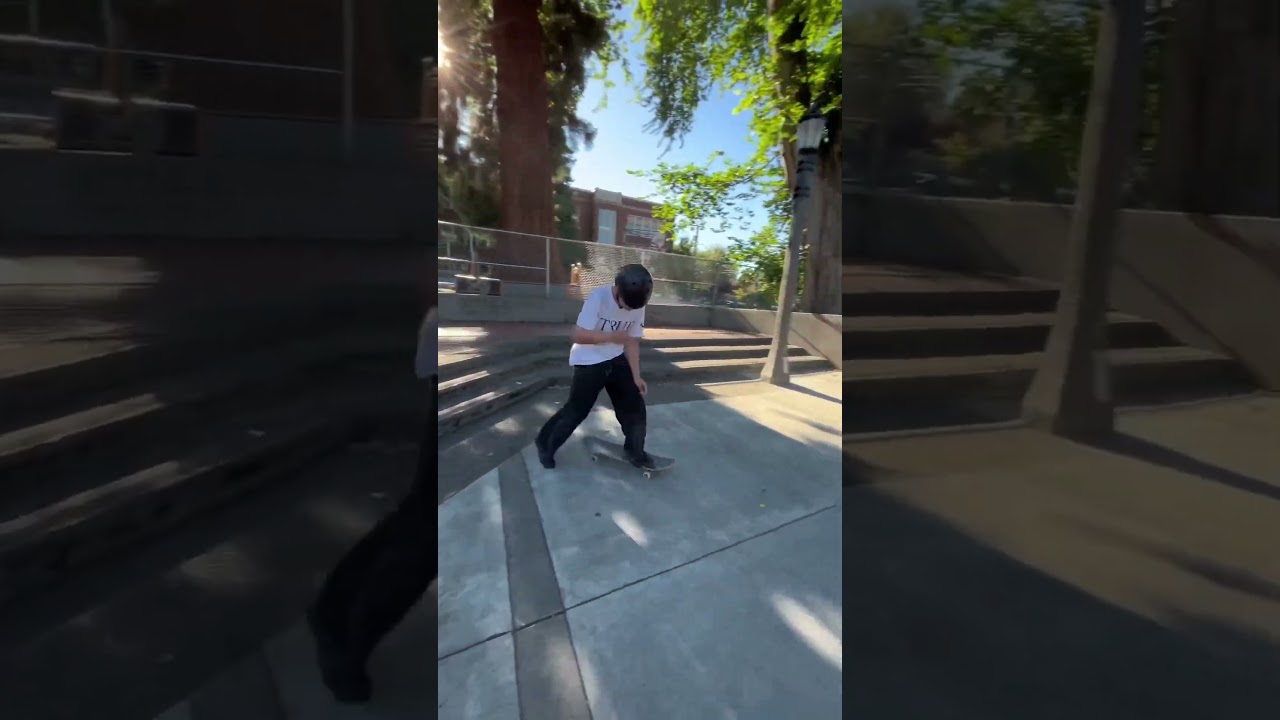 Street skating in a new place #skateboarding#shorts#streetskating