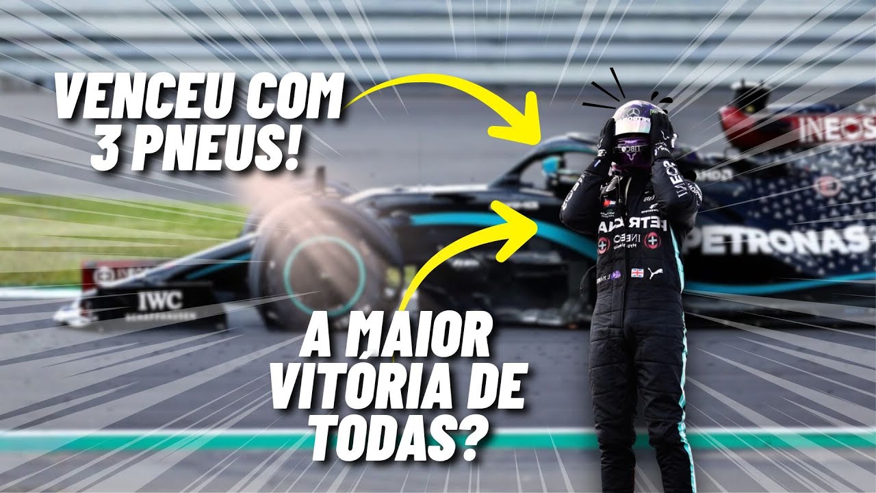 GP da Inglaterra 2020 - Hamilton vence com 3 pneus!