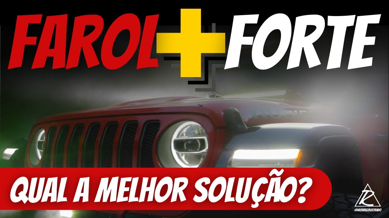 FAROL MAIS FORTE - BARRA DE LED, LAMPADA LED, XTREME VISION