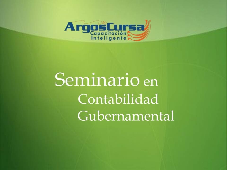 Seminario Teorico Practico Contabilidad gubernamental