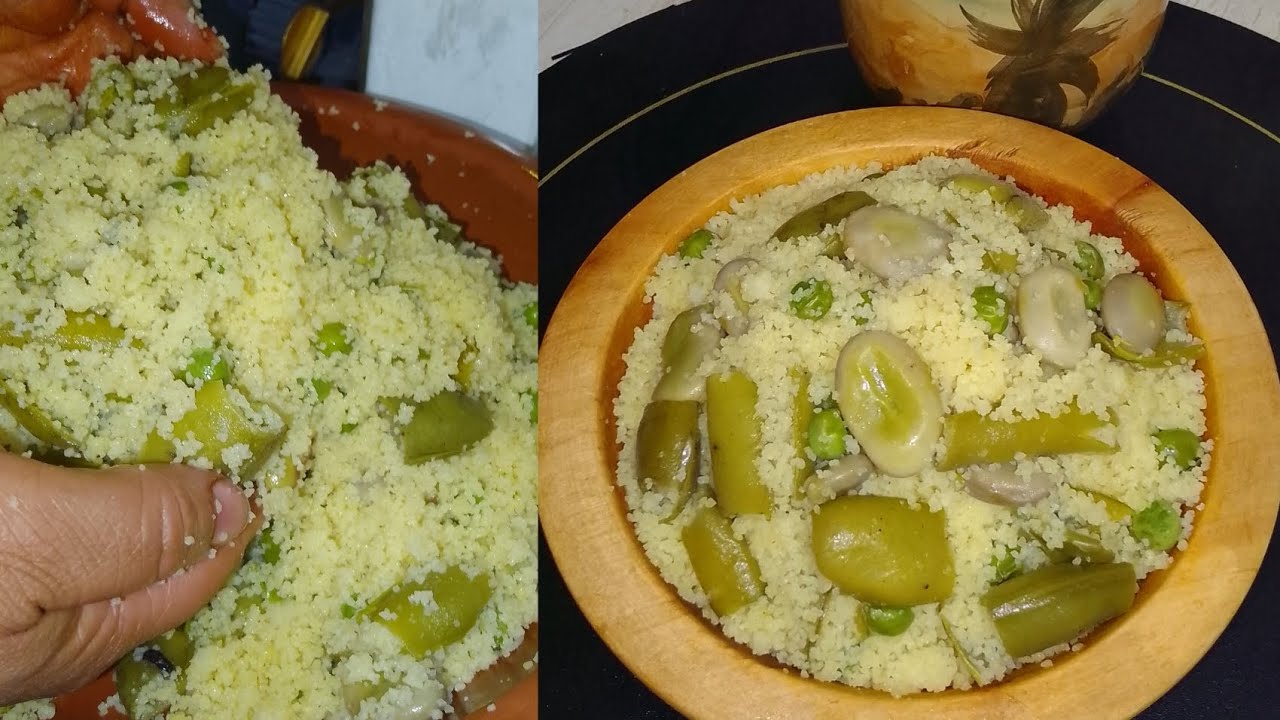 طعام بالفول أو كسكسي جزائري بالفول  ذوق منحكيلكمش هذا وقتو