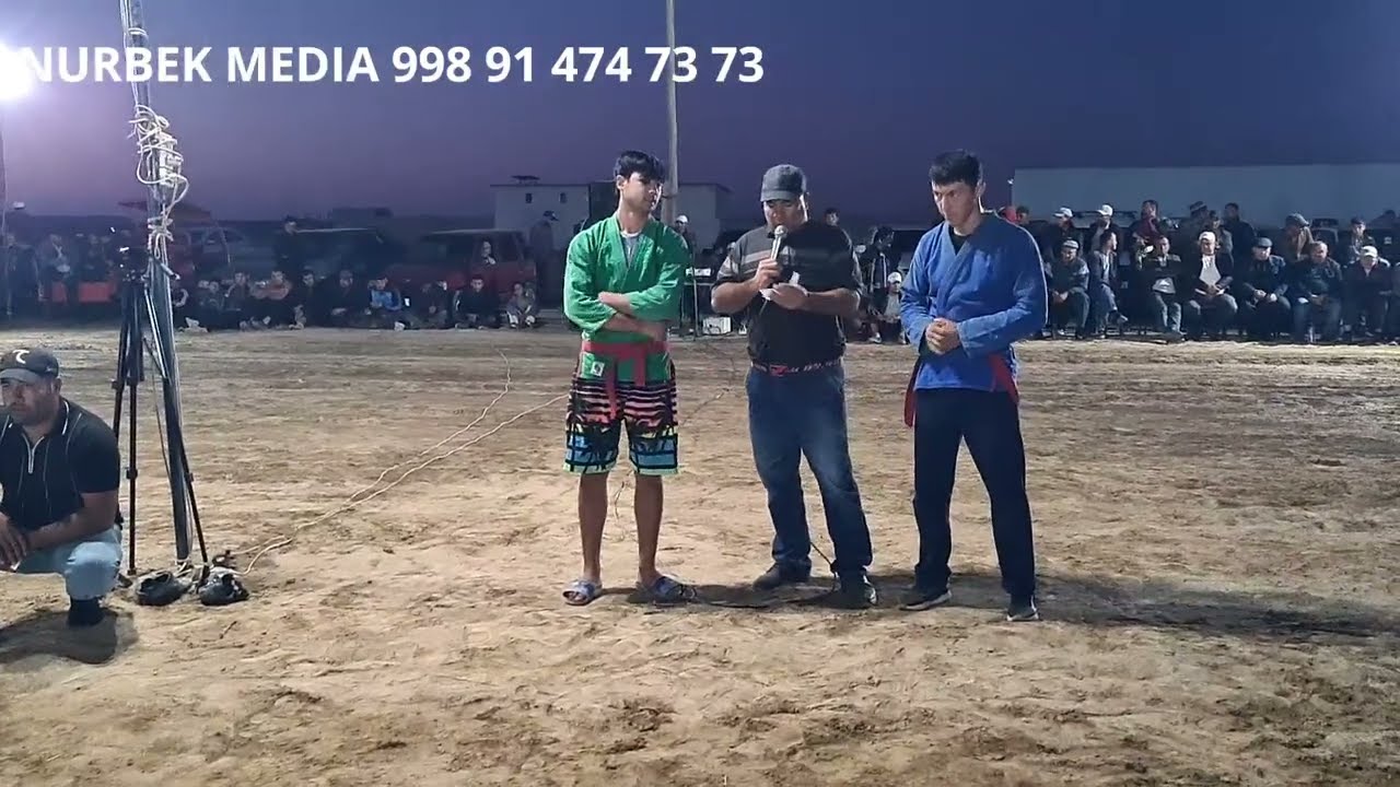 BUGUN QASHQADARYO VILOYATI MIRISHKOR TUMANI POMIQ SHAXARCHASIDA ANVAR POLVON KURASH BOSHLANDI