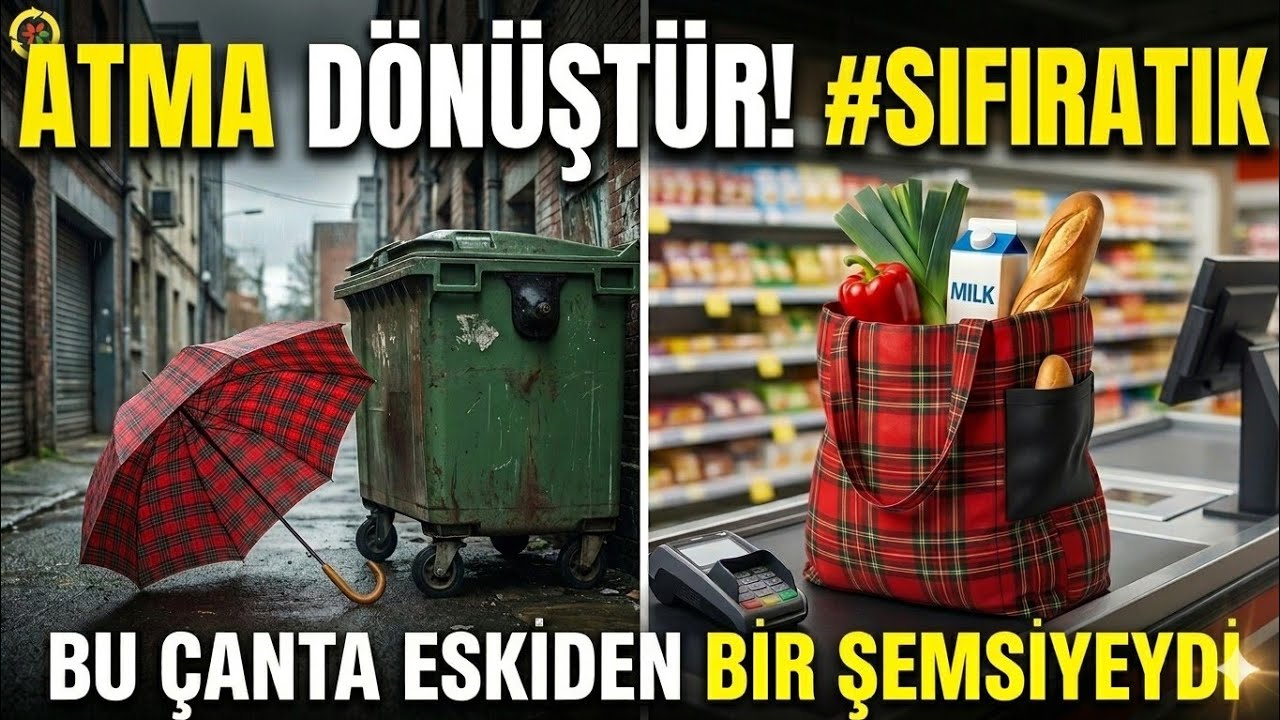 Eski semsiyeden bakin geri dönüşüm ne yaptım #diy #recycleideas #upcycling