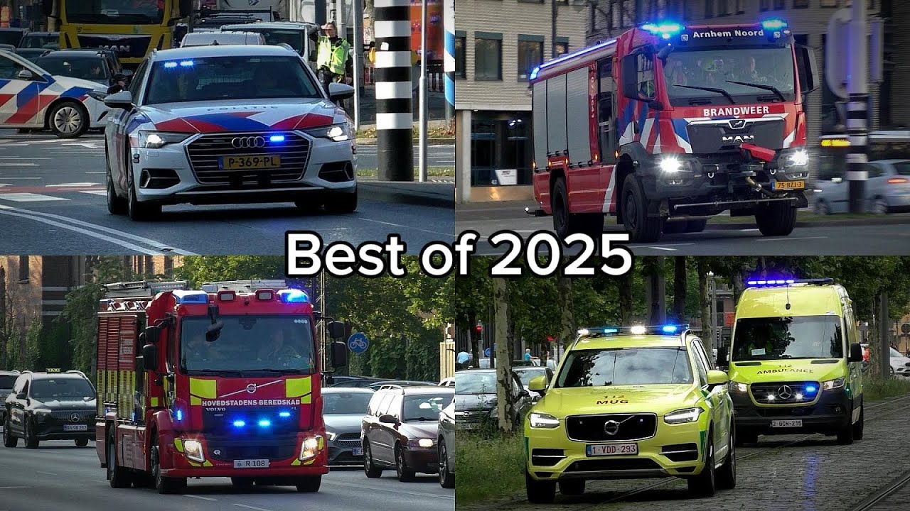 BEST OF 2025 Emergency Response! - Hulpdiensten met spoed onderweg in Europa!