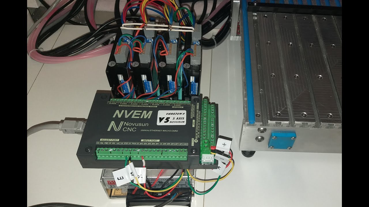NVEM V5 неадекватное поведение станка с новым контролером
