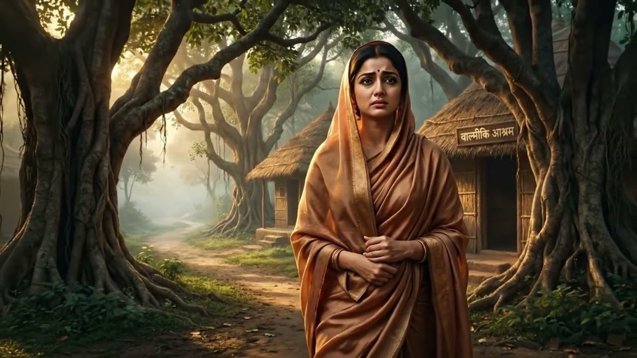 “सीता वाल्मीकि आश्रम में”