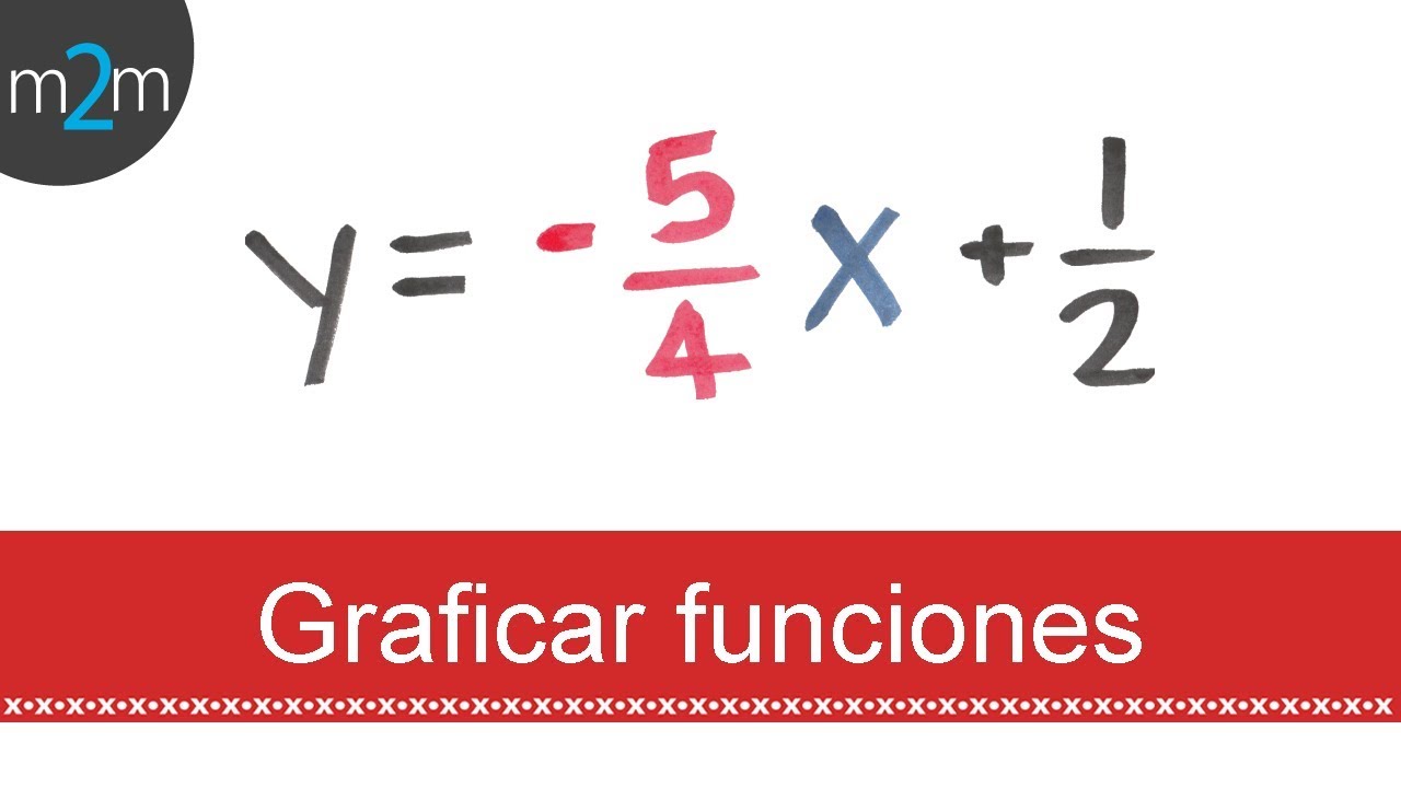 Graficar una función lineal │ escoger valores