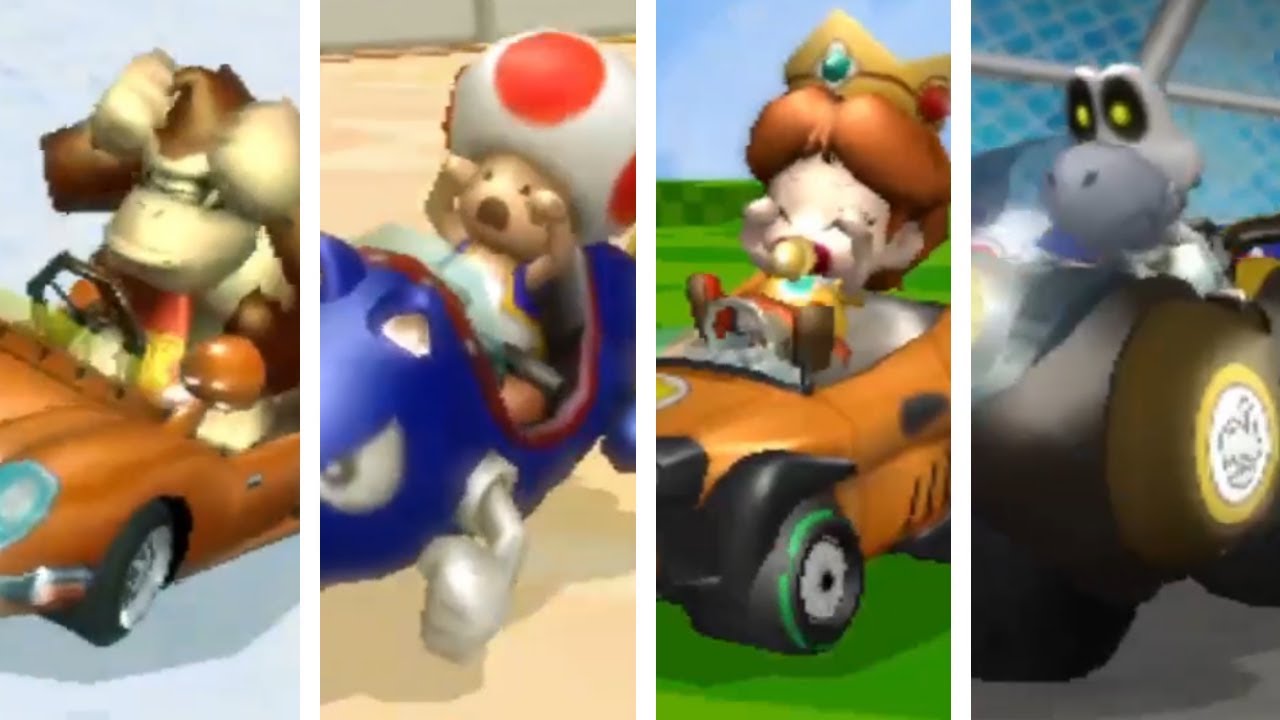 Mario Kart Wii Deluxe - All Characters Losing Animations (8th Place)