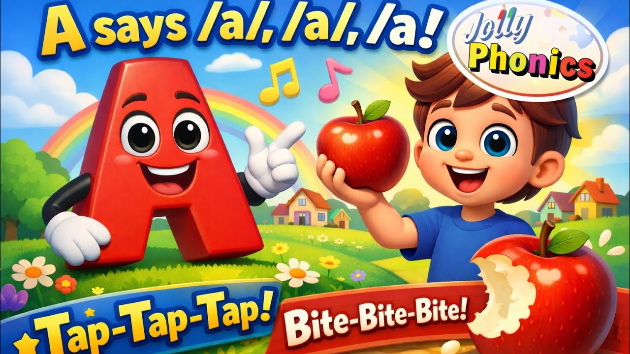 ABC Phonics Chant for Children | Jolly Phonics A–Z Nursery Rhymes | Learn Letter Sounds