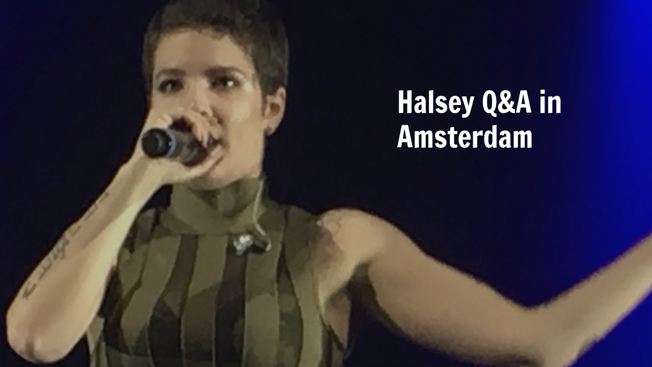 Halsey Q&A in Amsterdam