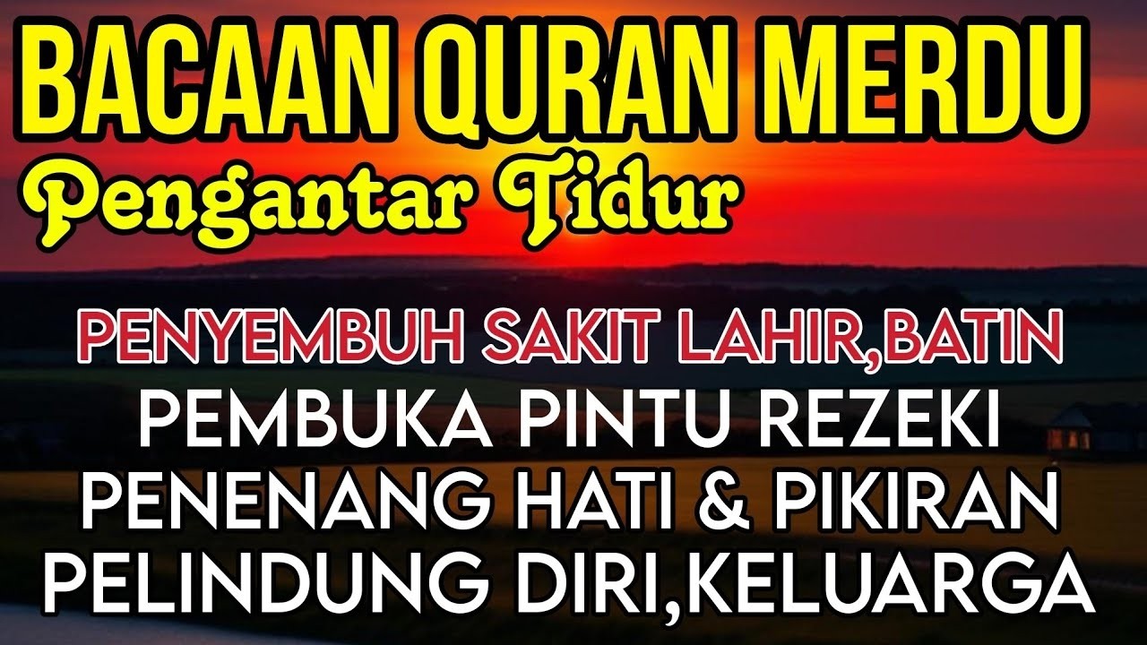 COBA DENGARKAN INI JIKA SUSAH TIDUR   tidur nya pasti terlelap dan pulas