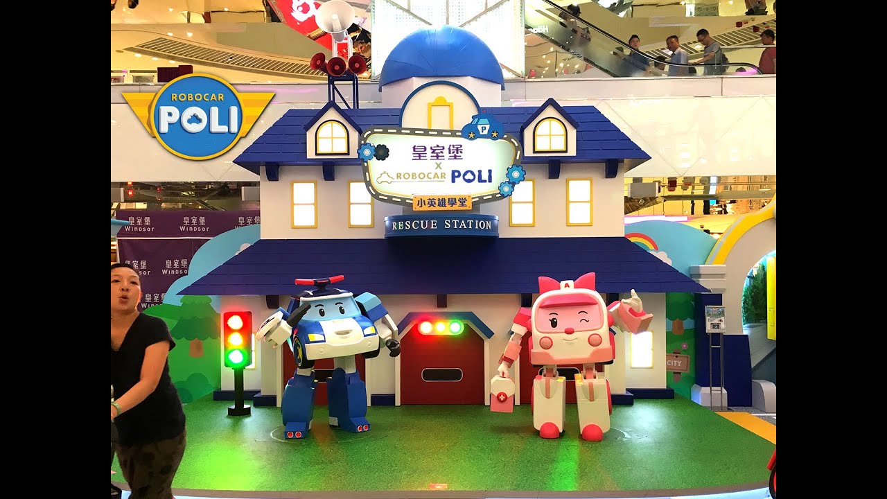 Robocar Poli Meet and Greet Character Mascot Giant Exhibit Windsor House, Causeway Bay, Hong Kong