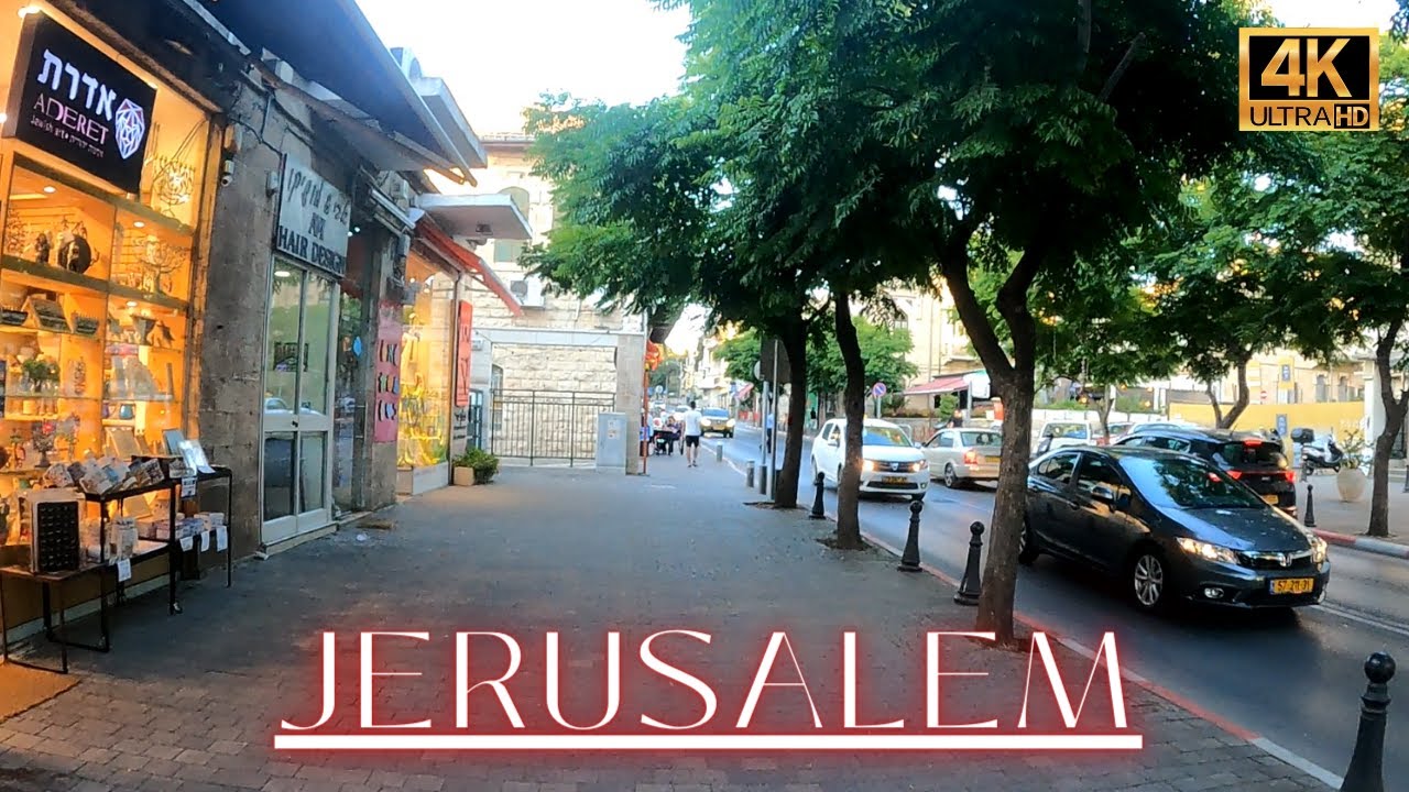 LOVELY ISRAEL Virtual Jerusalem Relaxing Walker in the beautiful neighborhood REHAVIA  |טיול ברחביה