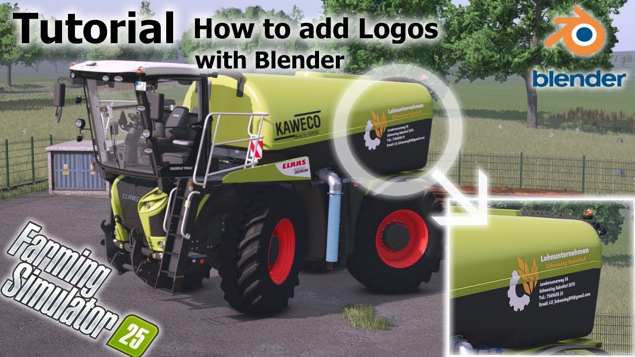 #2 | Tutorial ! How to make Sticker/Logo on your Model | Blender | Farming Simulator 25