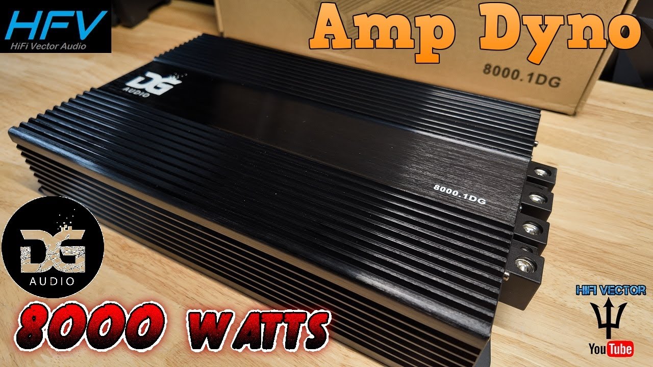 Monster power! DG Audio 8k amp dyno 8000.1DG car audio subwoofer amplifier.