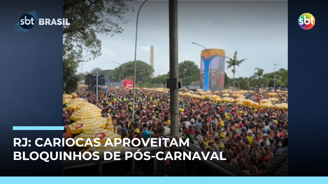 Blocos de pós-Carnaval lotam ruas no Rio e em São Paulo | #SBTBrasil