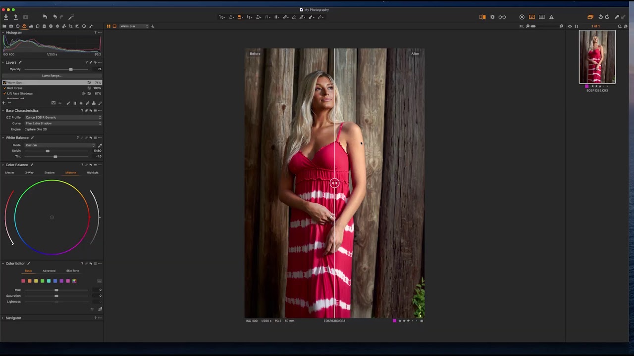 Editing with Capture One Pro 20
