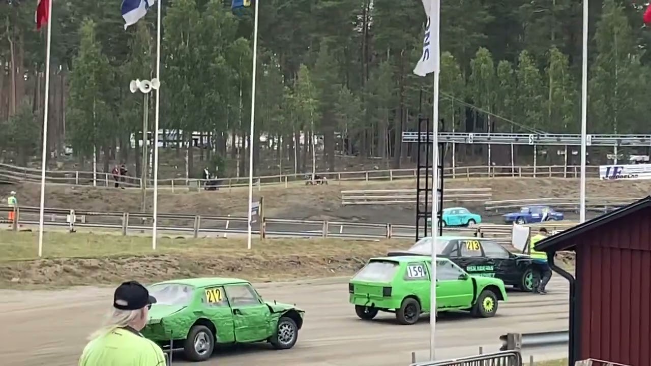 Pappa Martin kör sitt andra hit i Vimmerby semester racet onsdag