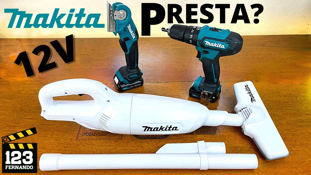 TESTAMOS 3 FERRAMENTAS MAKITA 12V FURADEIRA E PARAFUSADEIRA HP333, ASPIRADOR E MULTICORTADORA MAKITA