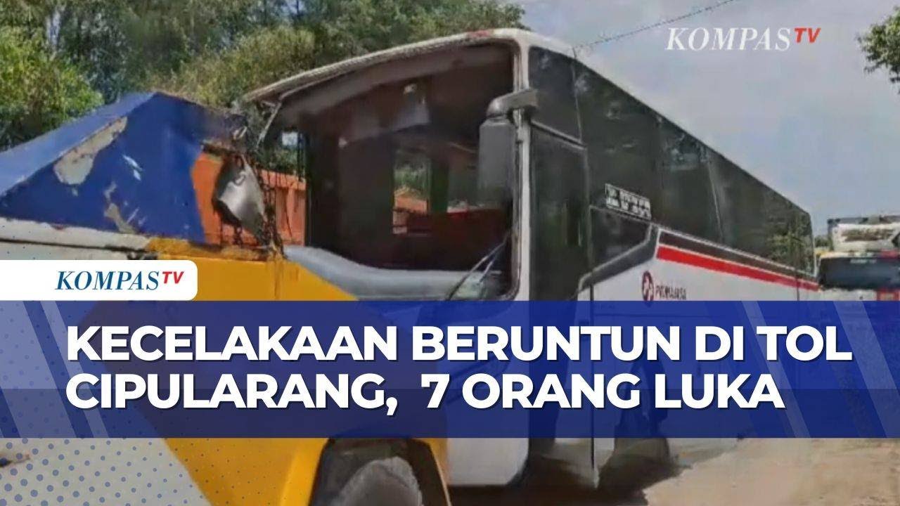 Kecelakaan Beruntun Bus dan Mobil Derek Jasamarga di Tol Cipularang, 7 Orang Luka-Luka