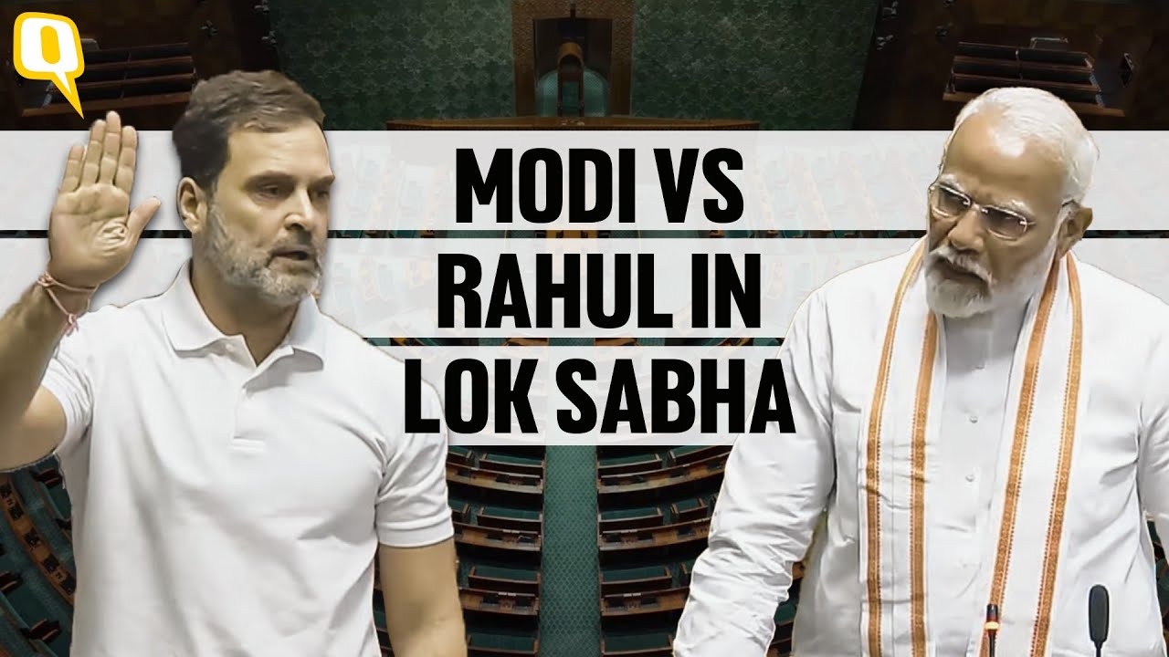 PM Modi, Rahul Gandhi Face-off in Lok Sabha over 'Hinduism' Remarks | The Quint