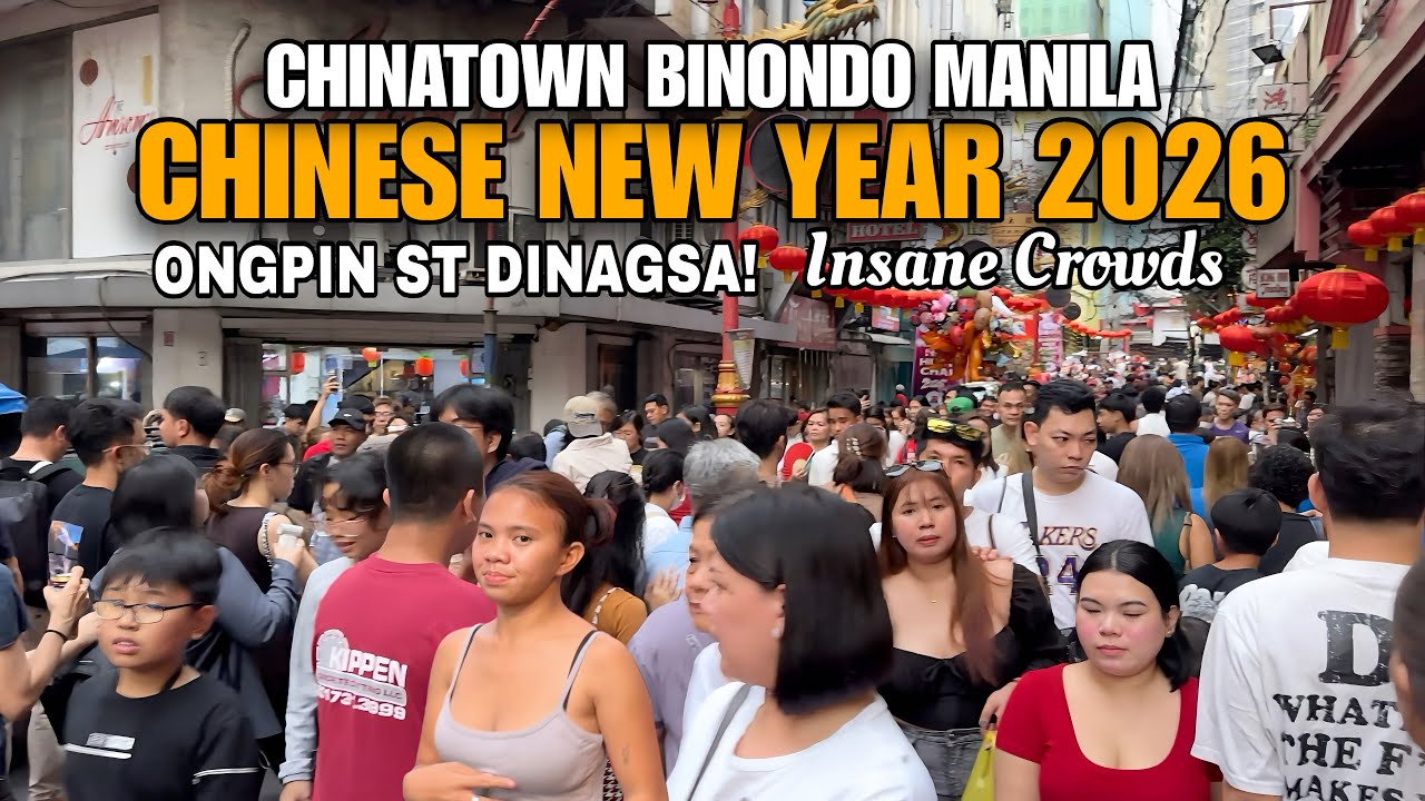 Ongpin Street DINAGSA! 😱CHINESE NEW YEAR 2026 CHINATOWN BINONDO MANILA TODAY SCENES [4k]