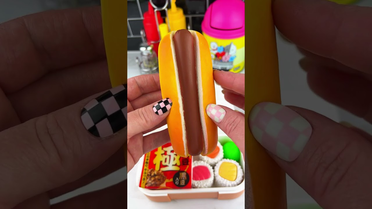 Packing School Lunch with BT21 Fidget Food Satisfying Video ASMR! #shorts #fidgets #asmr