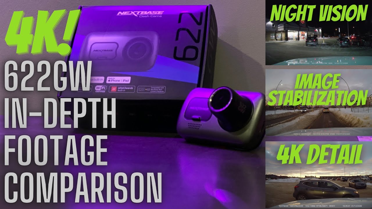 NextBase 622GW Footage Review and Comparison.  Digital Image Stabilization, Stills and Night Vision