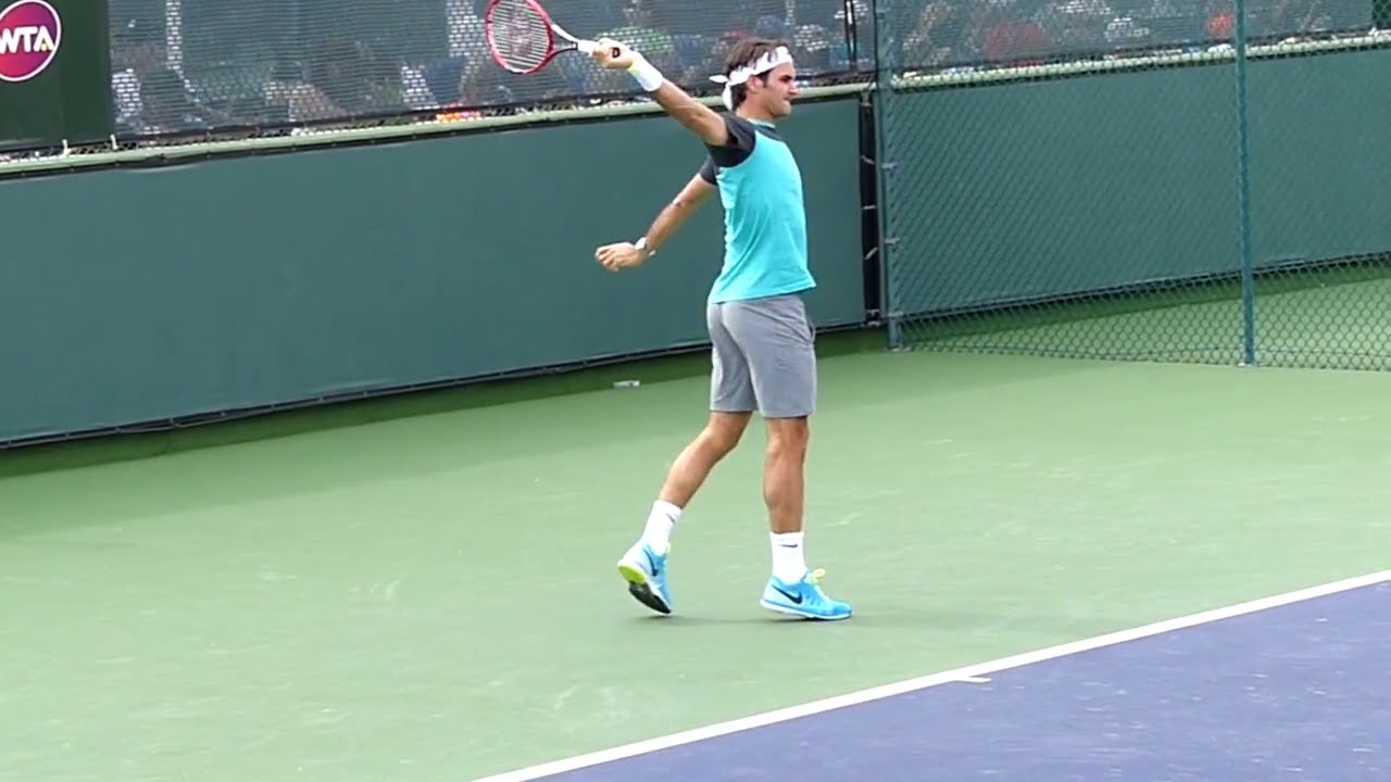 Roger Federer Backhand Slow Motion - Indian Wells ATP (HD)