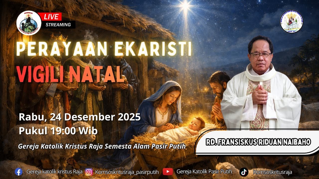LIVE STREAMING MALAM NATAL | RABU, 24 DESEMBER 2025 | PUKUL 19:00 WIB