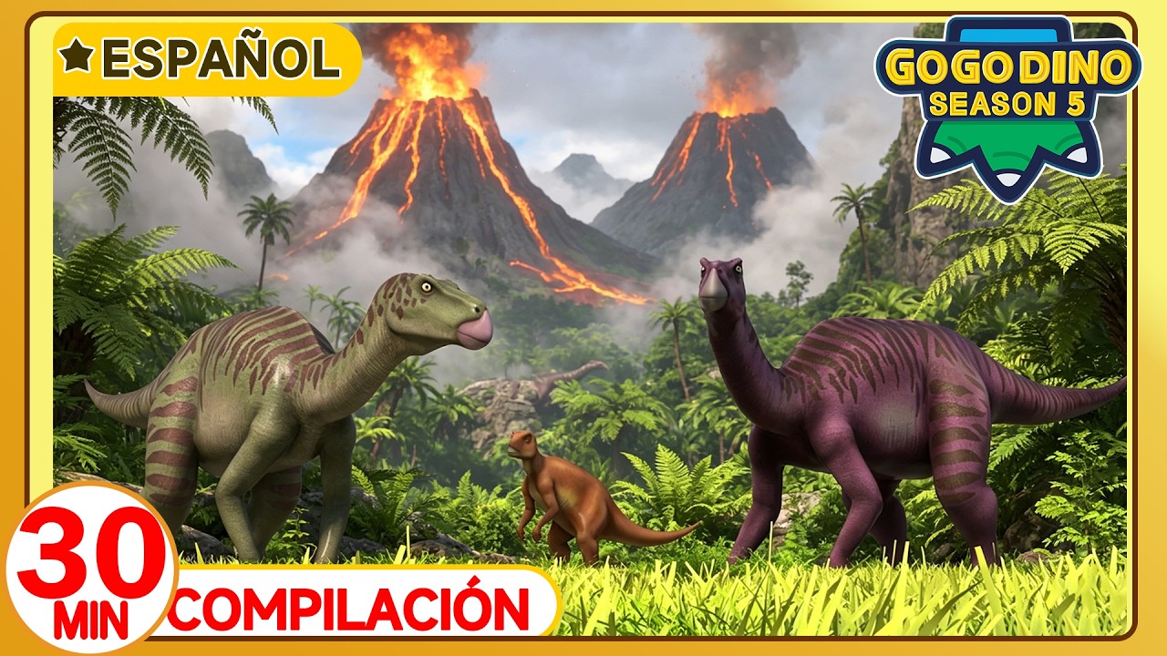 ✨ GOGODINO T5 30MIN Compilación | EP10-12 | Dibujos animados de dinosaurios 🦖 Animación de aventuras