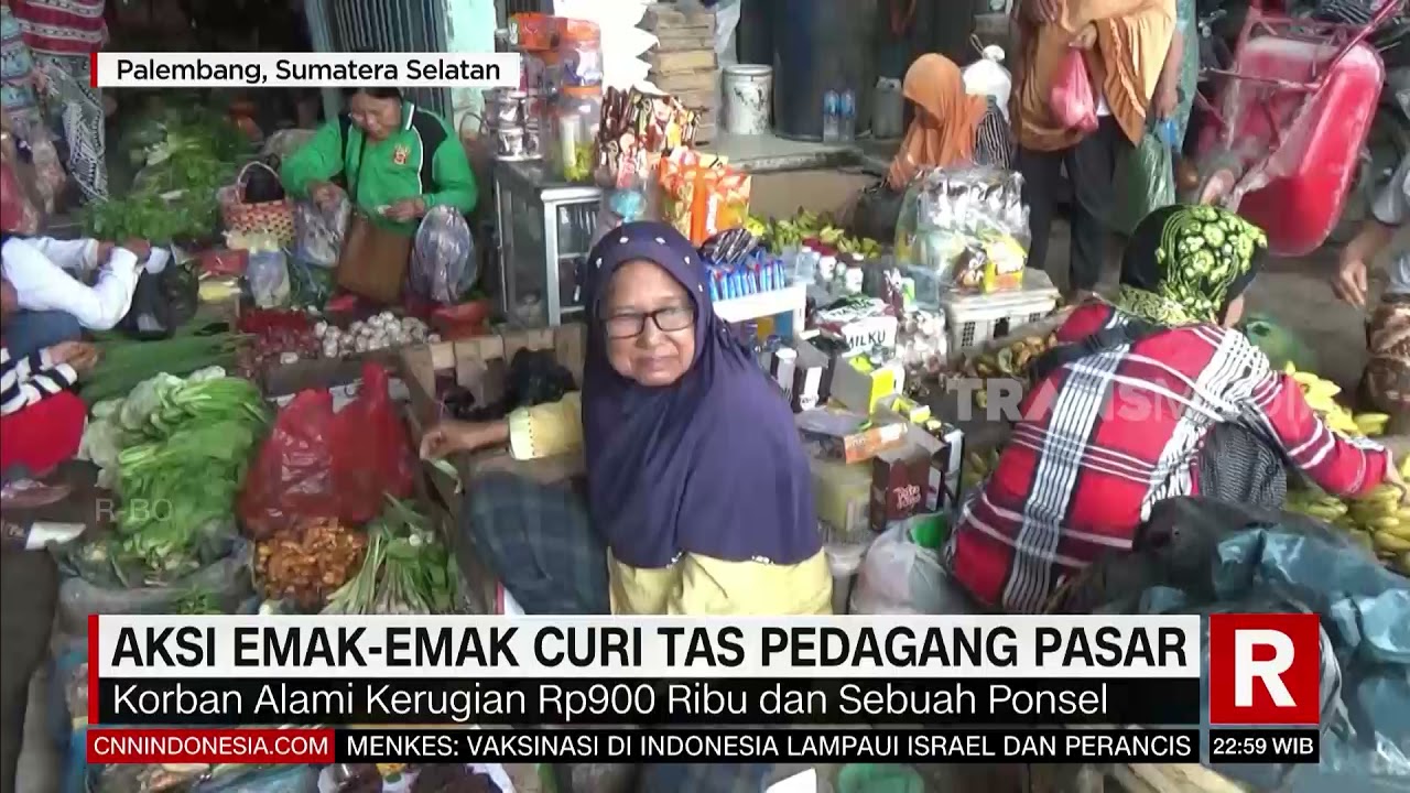 Aksi Emak Emak Curi Tas Pedagang Pasar | REDAKSI MALAM (30/03/21)
