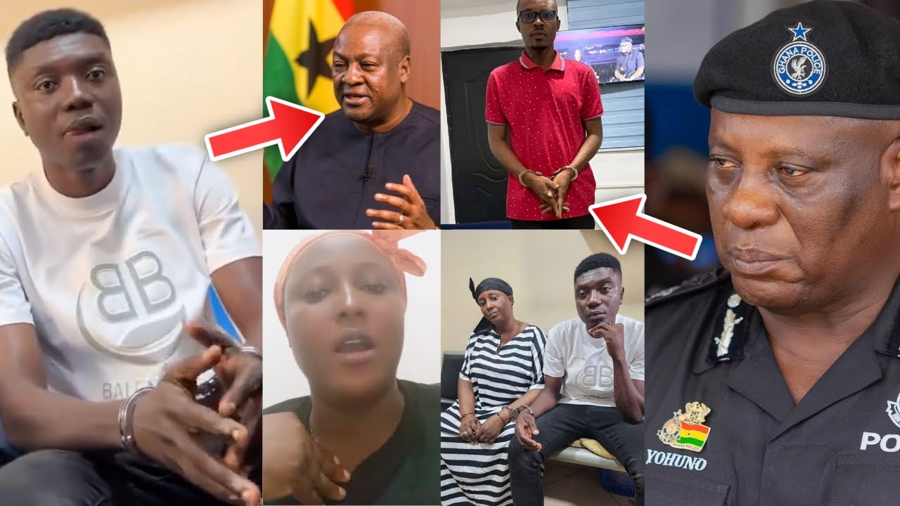 Police Arrɛst TikToker Fante Comedy & Others For Thrɛαtening Prez Mahama & NPP Guy Over IGP