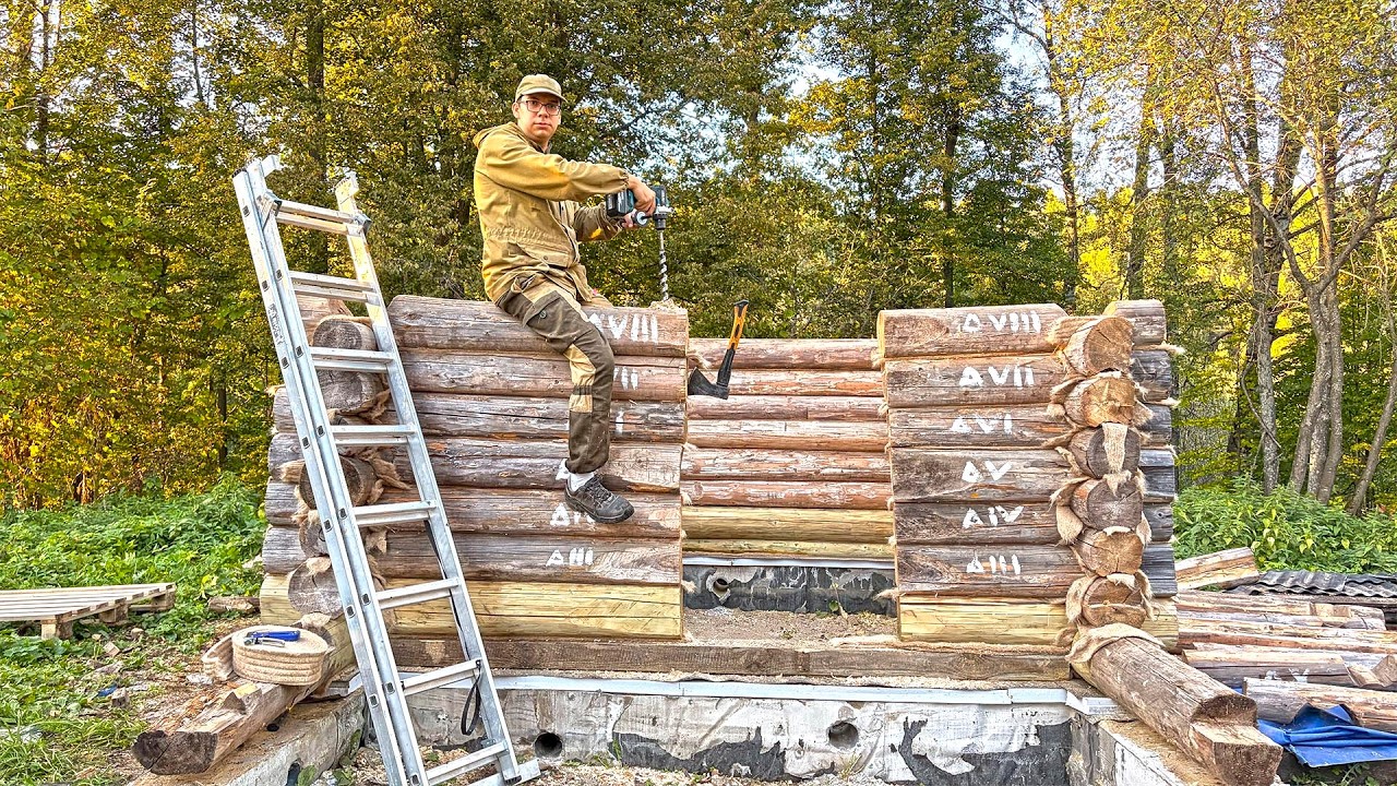 Хуторская баня растёт! Воплощаю давнюю задумку в мастерской. Жизнь и труд в тихой деревне у леса