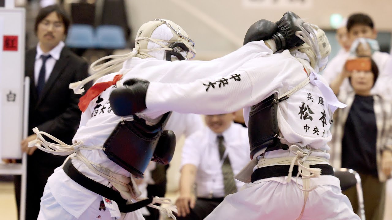 日本拳法第38回東日本大学リーグ戦　男子の部 決勝リーグ戦（6）　明治大学 VS 中央大学　2025（令和7）年5月18日（日）_中央大学 多摩キャンパス 第一体育館