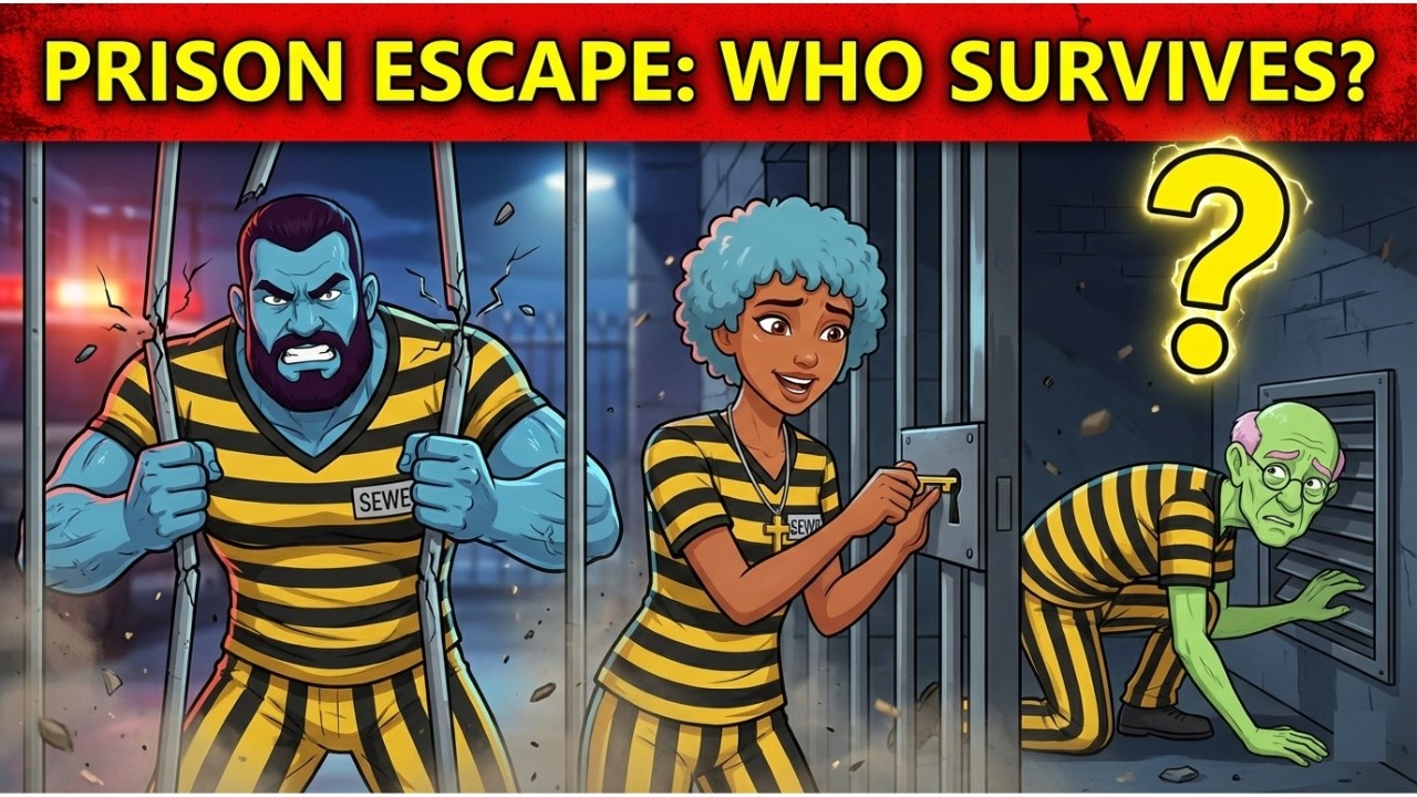 Who Will Escape the Prison? 🧠 Tricky Puzzle Challenge