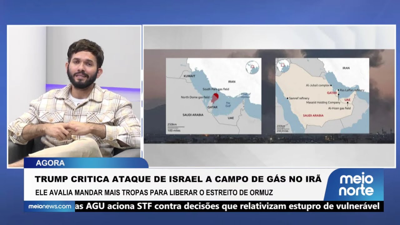 Trump crítica ataque de Israel a campo de gás no Irã | Agora Brasil