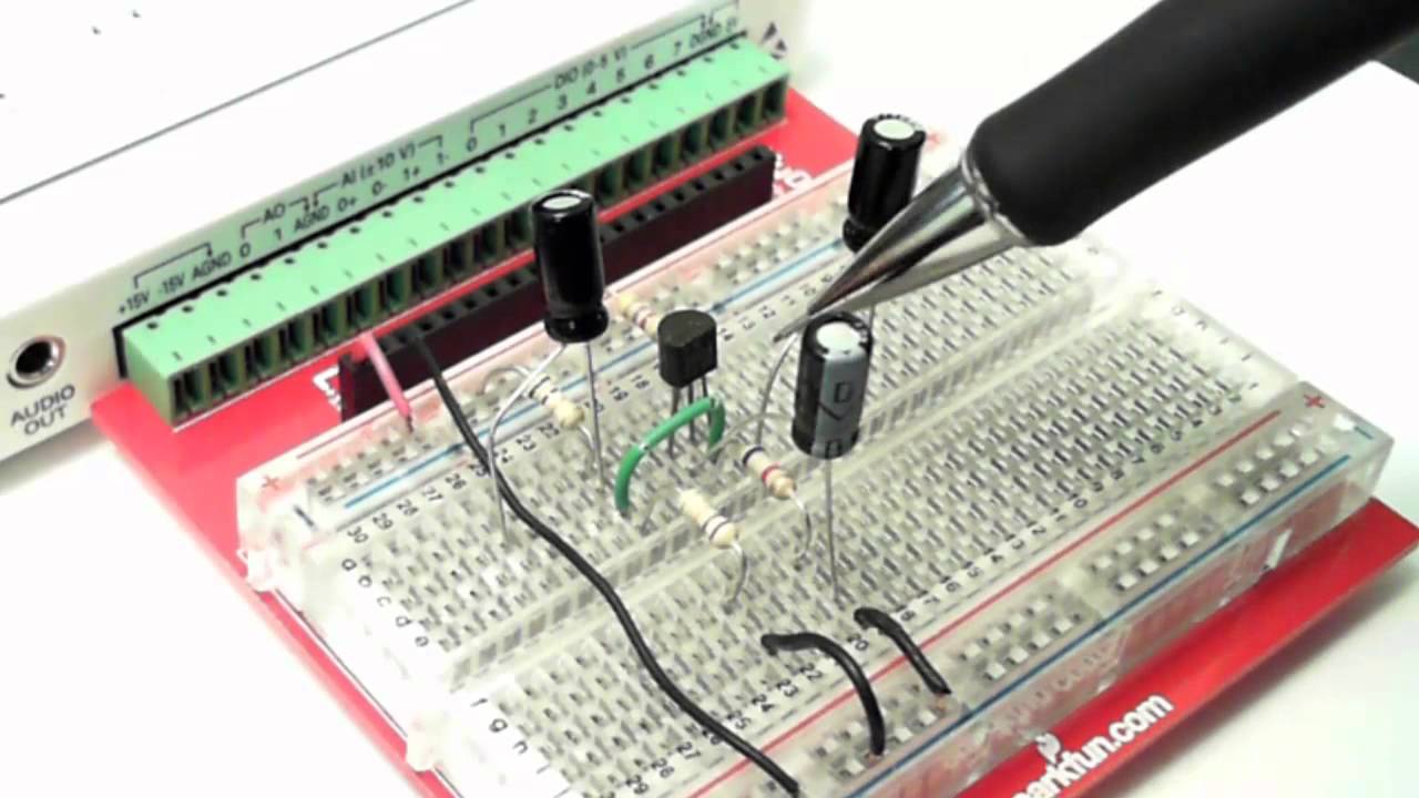 Design of a voltage-divider biased common-emitter amplifier using MultiSim and MyDaq (Part 2)