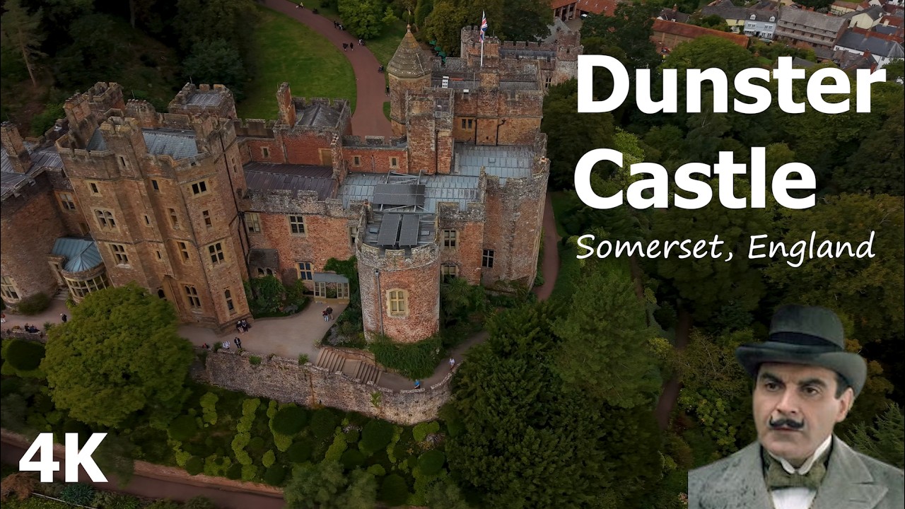 Flight over Dunster Castle (featured in Agatha Christie's Poirot)🛡️⚔️🔍