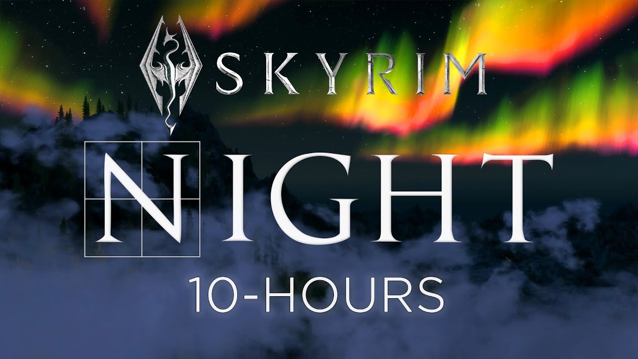 Skyrim at Night | 10 Hour Music and Ambience