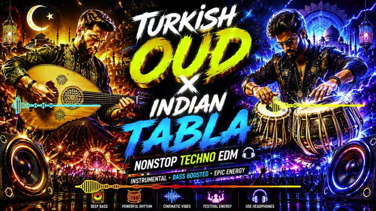 Turkish Oud x Indian Tabla ⚡ Nonstop Techno EDM 🎧