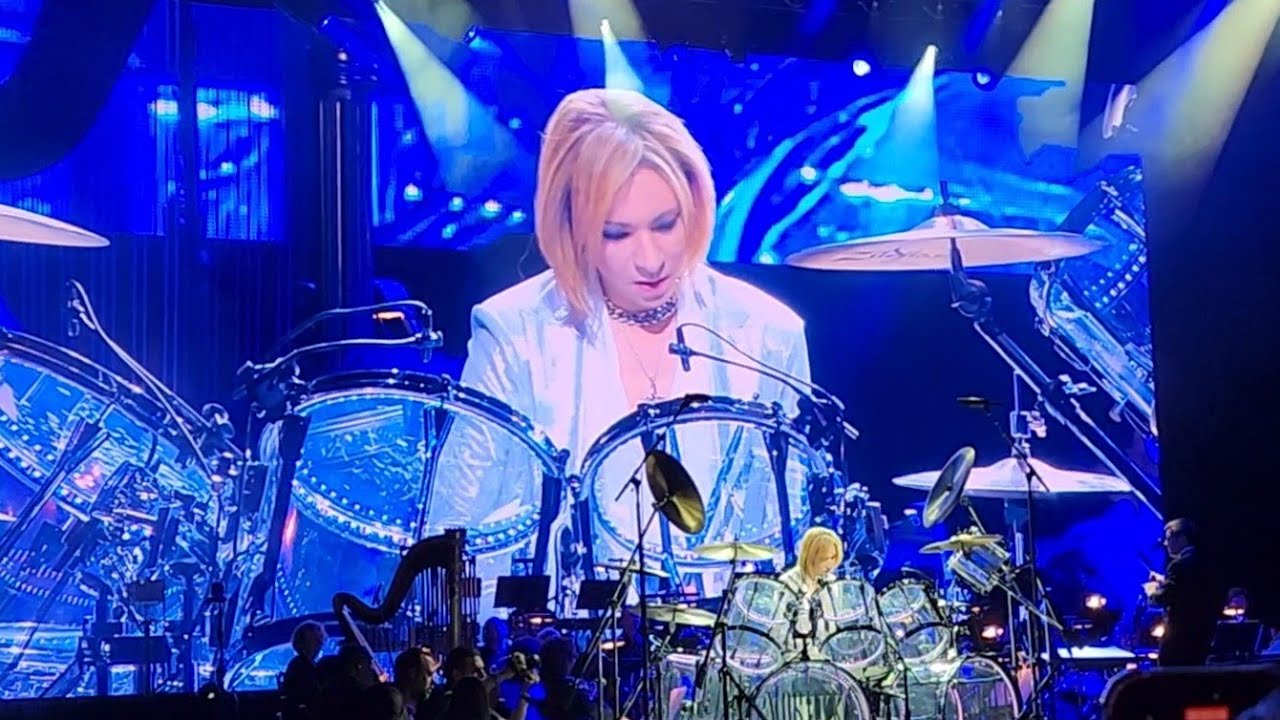 YOSHIKI Drum solo 🥁 Requiem Orchestra ~ Dolby Theatre. Los Angeles. 10.20.2023