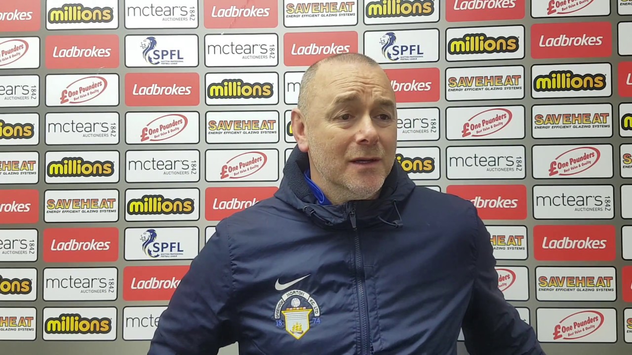 Derek Anderson on Morton Under-20s Development League title success